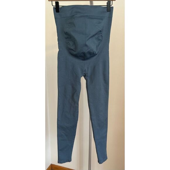 BLANQI Everyday Belly Support Maternity Royale Blue Leggings size M - Picture 1 of 3